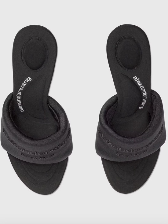 Alexander Wang Shoes - Alexander Wang Black Padded Slide Mules